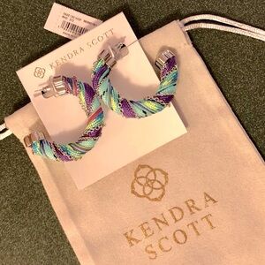NWT Kendra Scott Masie Corded Hoop Earrings